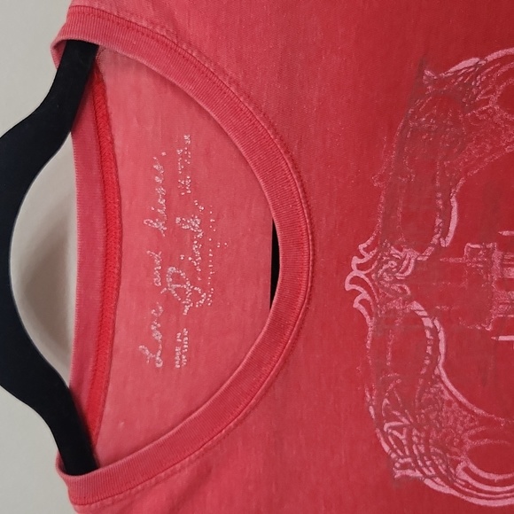 Victoria's Secret PINK Graphic Tee, Small, Red - Picture 7 of 7